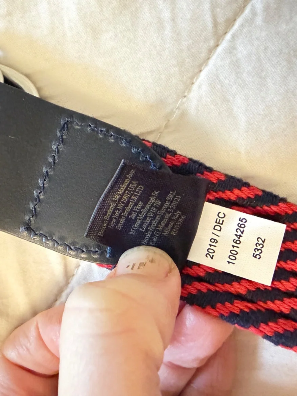 Brooks brothers boys belt size 26